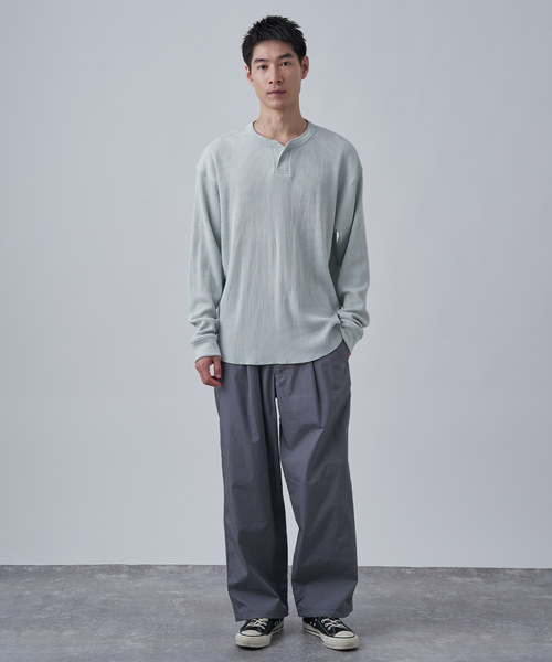 B.C STOCK(ベーセーストック)の「NEW タイプライターオーバーパンツ(カーゴパンツ・メンズ・ブラック系その他/グレー/アイボリー/ブラウン系その他/カーキ・FREE)」の6枚目の写真