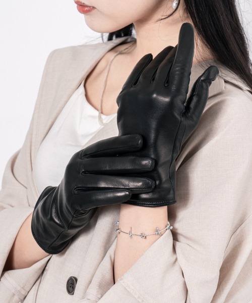 GALA　GLOVES（ガラ　グローブ）の「【GALA GLOVES/ガーラグローブ】ラムレザー グローブ 手袋 イタリア製（手袋・レディース・ブラック/グレー系その他/ダークグリーン/ダークブラウン・7/8/7.5）」の20枚目の写真