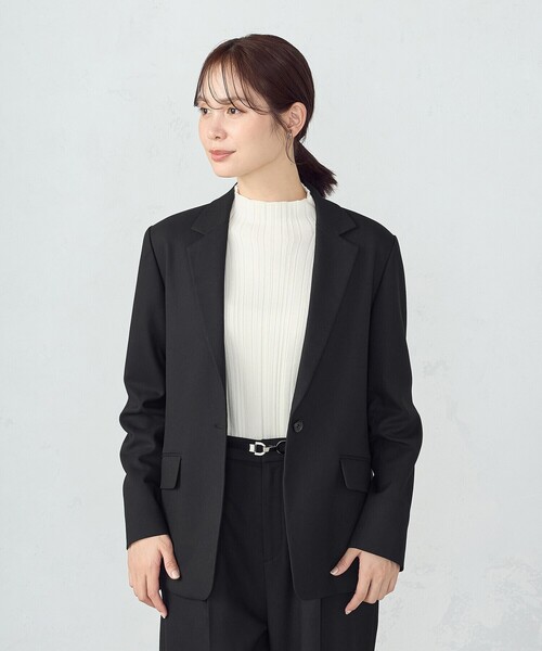 COMME CA ISM（コムサイズム）の「ランダムリブニット（ニット/セーター・レディース・ホワイト/ブラック/ベージュ/グレー・MEDIUM/LARGE）」の10枚目の写真