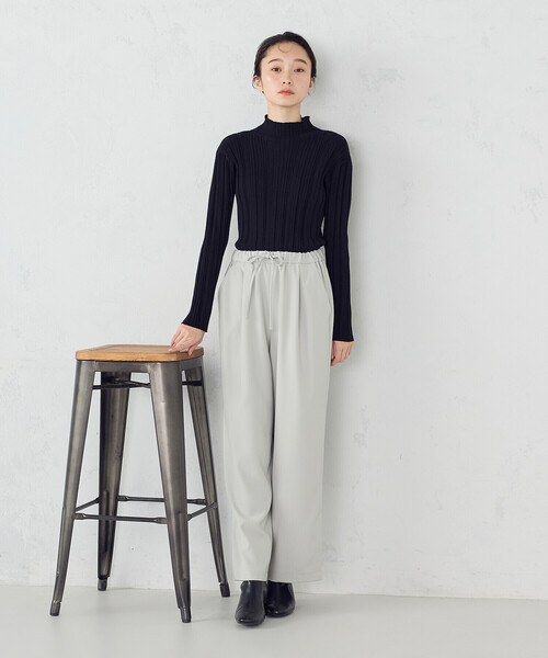 COMME CA ISM（コムサイズム）の「ランダムリブニット（ニット/セーター・レディース・ホワイト/ブラック/ベージュ/グレー・MEDIUM/LARGE）」の15枚目の写真