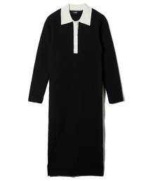 【soduk】knit polo one piece