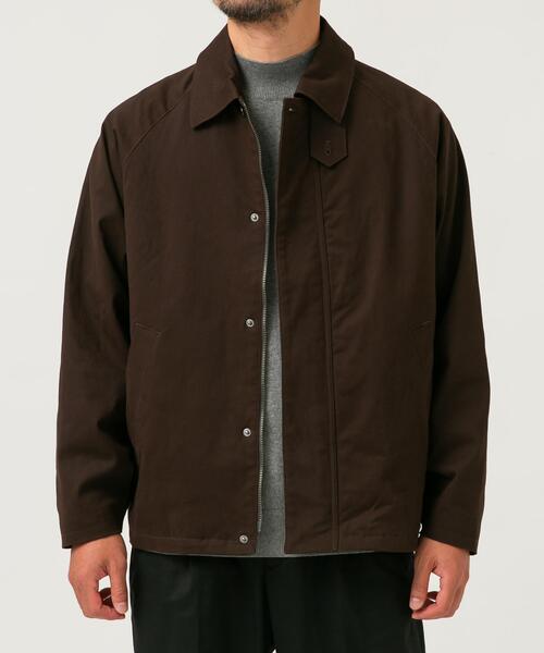 URBAN アーバンリサーチ ROSSO ピーチツイルショートブルゾン ブラウン