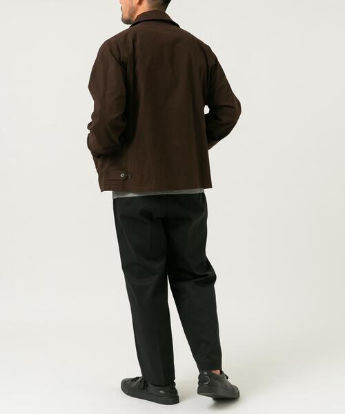 URBAN RESEARCH ROSSO MEN（アーバンリサーチロッソメン）の「『XLサイズあり』ピーチツイルショートブルゾン（ブルゾン・メンズ・ダークブラウン/ブラック/チャコールグレー・MEDIUM/X-LARGE/LARGE）」の5枚目の写真