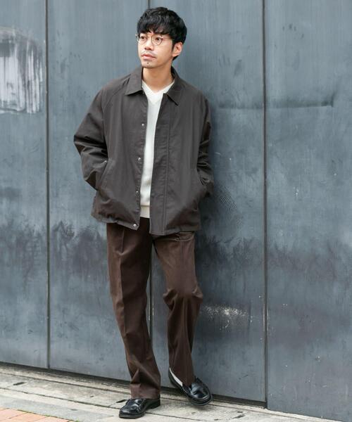 URBAN RESEARCH ROSSO MEN（アーバンリサーチロッソメン）の「『XLサイズあり』ピーチツイルショートブルゾン（ブルゾン・メンズ・ダークブラウン/ブラック/チャコールグレー・MEDIUM/X-LARGE/LARGE）」の16枚目の写真