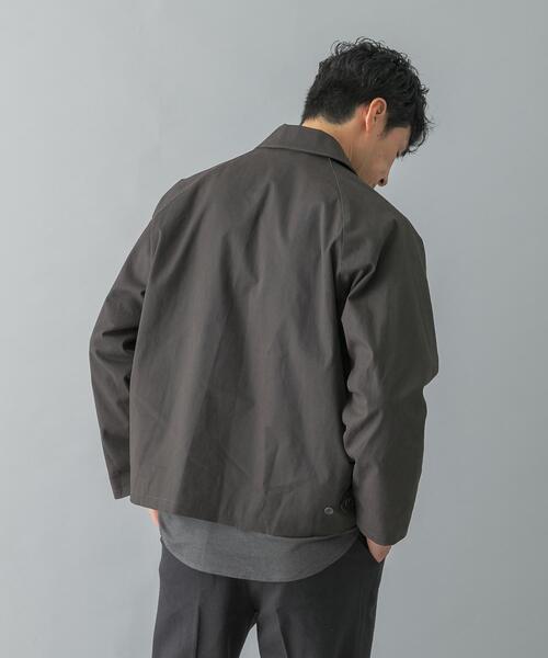 URBAN RESEARCH ROSSO MEN（アーバンリサーチロッソメン）の「『XLサイズあり』ピーチツイルショートブルゾン（ブルゾン・メンズ・ダークブラウン/ブラック/チャコールグレー・MEDIUM/X-LARGE/LARGE）」の20枚目の写真