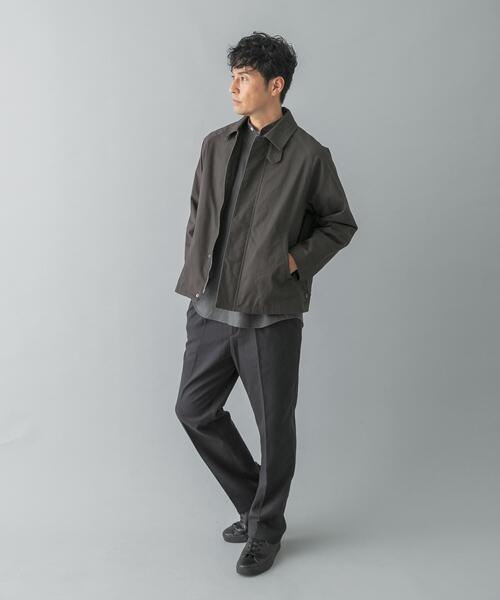 URBAN RESEARCH ROSSO MEN（アーバンリサーチロッソメン）の「『XLサイズあり』ピーチツイルショートブルゾン（ブルゾン・メンズ・ダークブラウン/ブラック/チャコールグレー・MEDIUM/X-LARGE/LARGE）」の21枚目の写真