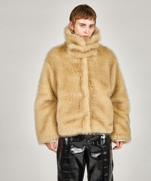 Pre-Order】フェイクファーショートコート / Faux Fur Short Coat
