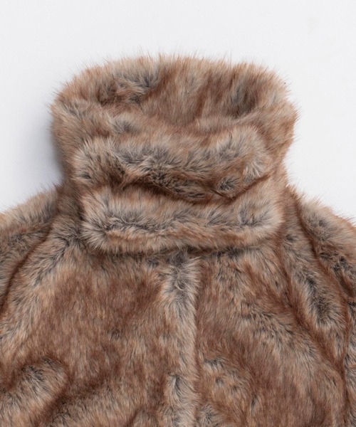 PRANK PROJECT(プランクプロジェクト)の「フェイクファーショートコート / Faux Fur Short Coat(その他アウター・レディース・ブラウン/アイボリー・FREE)」の11枚目の写真