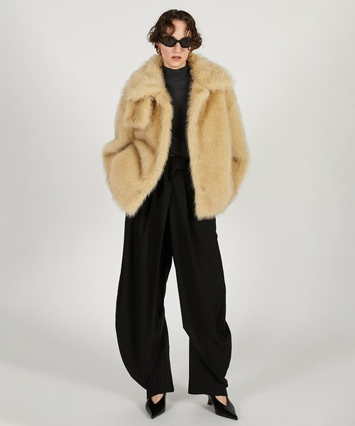Pre-Order】フェイクファーショートコート / Faux Fur Short Coat