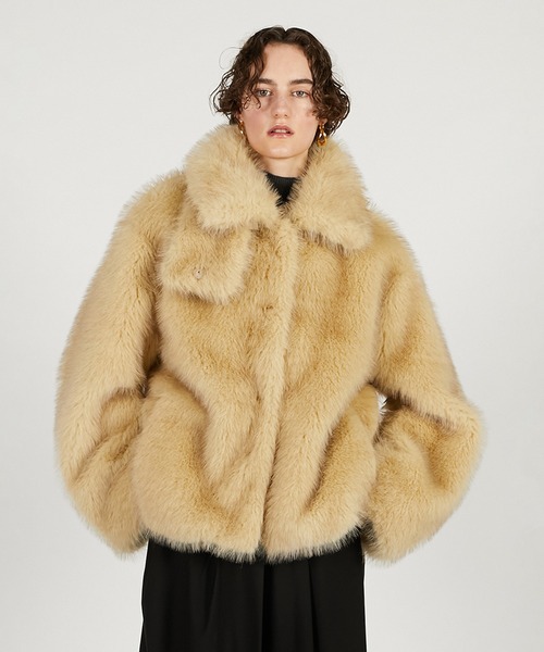 Pre-Order】フェイクファーショートコート / Faux Fur Short Coat