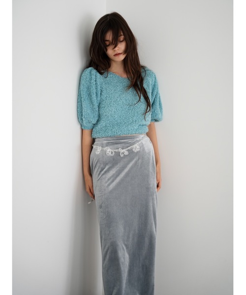 Katrin TOKYO（カトリーントーキョー）の「ribbon yarn knit（ニット/セーター・レディース・ブルー/ブラック/レッド・FREE/XS）」の17枚目の写真