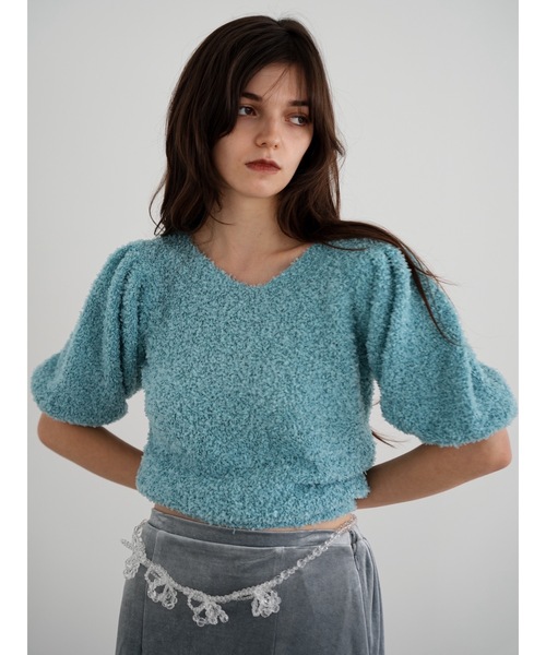 Katrin TOKYO（カトリーントーキョー）の「ribbon yarn knit（ニット/セーター・レディース・ブルー/ブラック/レッド・FREE/XS）」の14枚目の写真