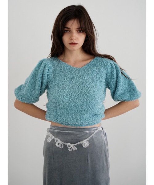 Katrin TOKYO（カトリーントーキョー）の「ribbon yarn knit（ニット/セーター・レディース・ブルー/ブラック/レッド・FREE/XS）」の18枚目の写真