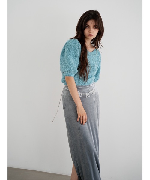 Katrin TOKYO（カトリーントーキョー）の「ribbon yarn knit（ニット/セーター・レディース・ブルー/ブラック/レッド・FREE/XS）」の21枚目の写真