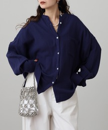 OMNES | ダブルガーゼワイドシルエット長袖シャツ(シャツ/ブラウス)