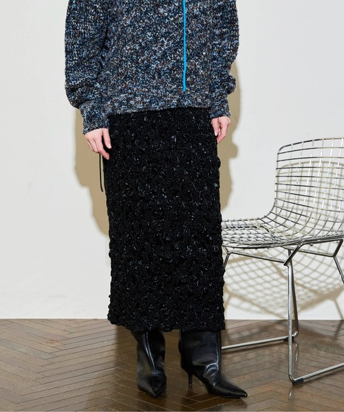 MAISON SPECIAL（メゾンスペシャル）の「Metallic Shirring Skirt