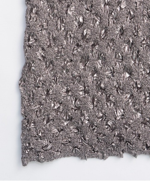 MAISON SPECIAL(メゾンスペシャル)の「Metallic Shirring Skirt / メタリックシャーリングスカート(スカート・レディース・ブラック/シルバー・38/36)」の10枚目の写真