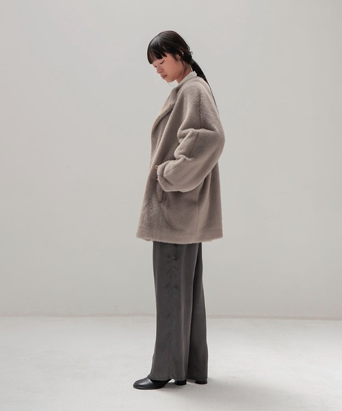 DRESSLAVE（ドレスレイブ）の「middle fur coat(ミドル丈ファーコート)（その他アウター・レディース・グレー/ブラウン・38）」の10枚目の写真