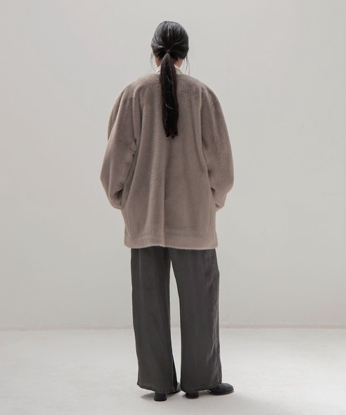 DRESSLAVE（ドレスレイブ）の「middle fur coat(ミドル丈ファーコート)（その他アウター・レディース・グレー/ブラウン・38）」の14枚目の写真