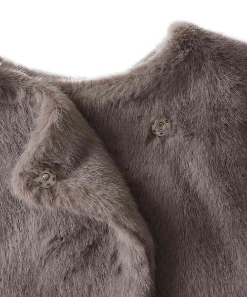 DRESSLAVE（ドレスレイブ）の「middle fur coat(ミドル丈ファーコート)（その他アウター・レディース・グレー/ブラウン・38）」の13枚目の写真