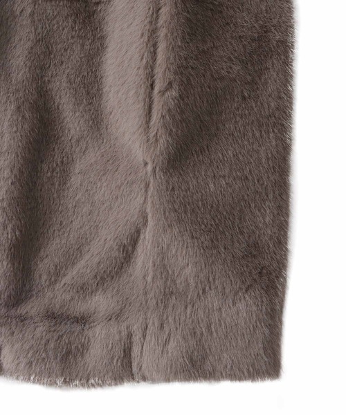 DRESSLAVE（ドレスレイブ）の「middle fur coat(ミドル丈ファーコート)（その他アウター・レディース・グレー/ブラウン・38）」の15枚目の写真