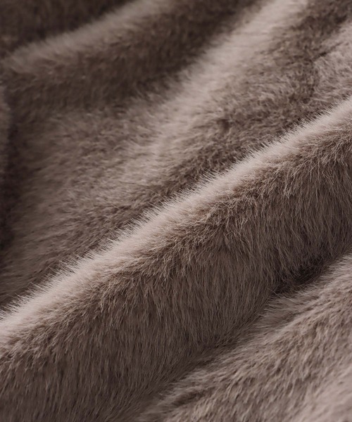 DRESSLAVE（ドレスレイブ）の「middle fur coat(ミドル丈ファーコート)（その他アウター・レディース・グレー/ブラウン・38）」の16枚目の写真