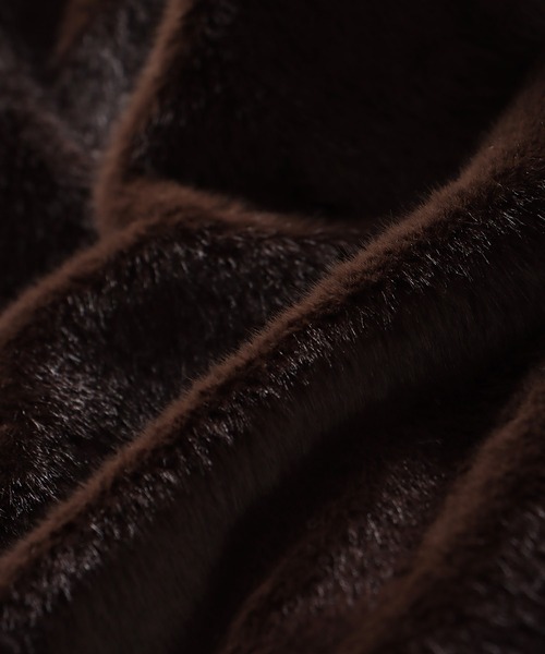 DRESSLAVE（ドレスレイブ）の「middle fur coat(ミドル丈ファーコート)（その他アウター・レディース・グレー/ブラウン・38）」の18枚目の写真