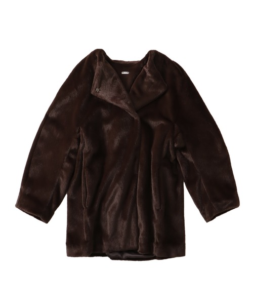 DRESSLAVE（ドレスレイブ）の「middle fur coat(ミドル丈ファーコート)（その他アウター・レディース・グレー/ブラウン・38）」の20枚目の写真