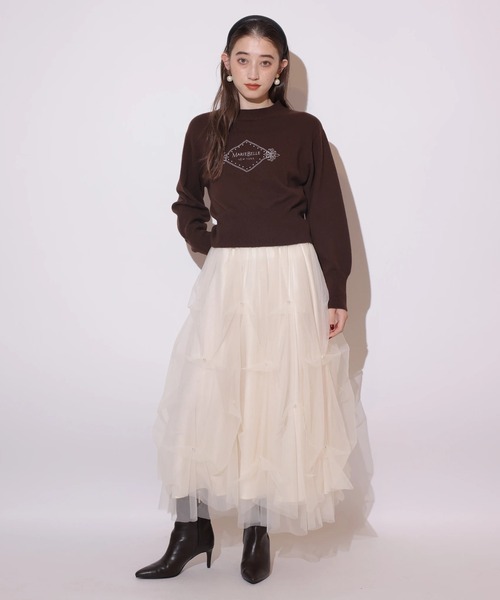 パールタッキングチュールスカート（スカート）｜Rirandture（リランド