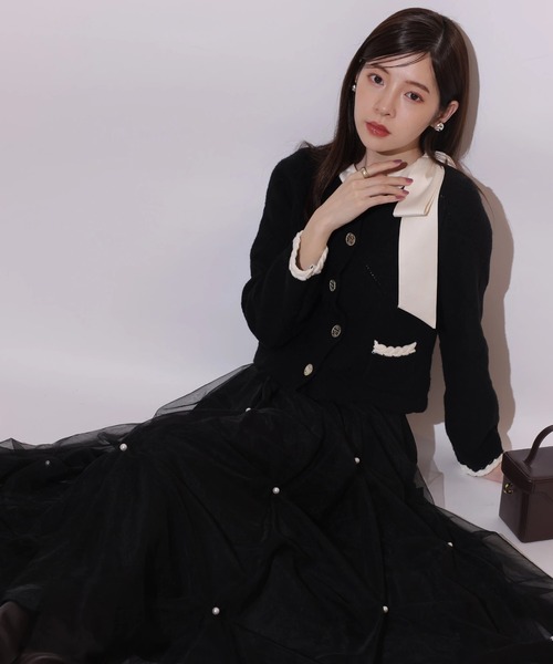 パールタッキングチュールスカート（スカート）｜Rirandture（リランド