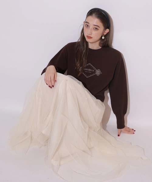 パールタッキングチュールスカート（スカート）｜Rirandture（リランド
