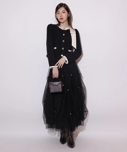 パールタッキングチュールスカート（スカート）｜Rirandture（リランド