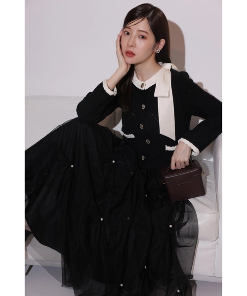 パールタッキングチュールスカート（スカート）｜Rirandture（リランド