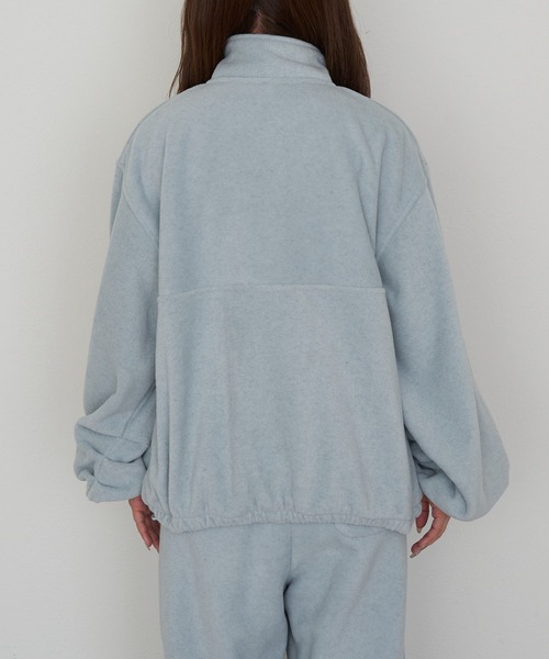 RAY CASSIN（レイカズン）の「ハーフジップ胸刺繍フリース（スウェット・レディース・チャコールグレー/ブルー/ベージュ系その他2/ライトベージュ/ベージュ系その他3・FREE）」の21枚目の写真