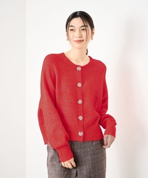Idnes ヤクライククルーカーディガン