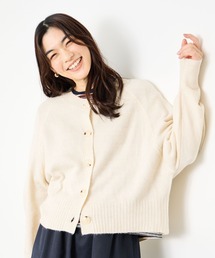 Idnes ヤクライククルーカーディガン