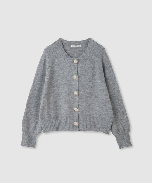 Mac-House（マックハウス）の「Idnes ヤクライククルーカーディガン（カーディガン/ボレロ・レディース・ブラウン/レッド/ライトグレー/アイボリー・M）」の3枚目の写真