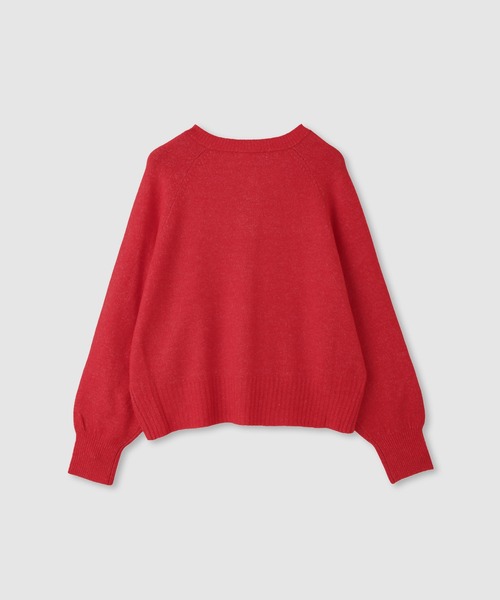 Mac-House（マックハウス）の「Idnes ヤクライククルーカーディガン（カーディガン/ボレロ・レディース・ブラウン/レッド/ライトグレー/アイボリー・M）」の18枚目の写真