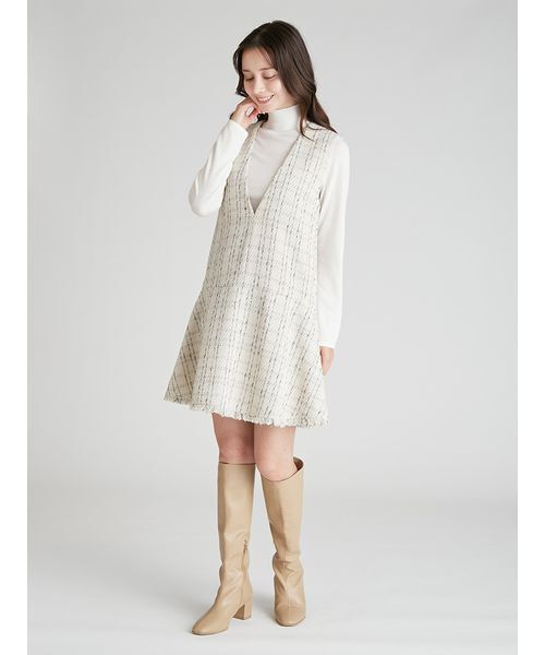 CELFORD（セルフォード）の「刺繍カラータイトワンピース（ワンピース