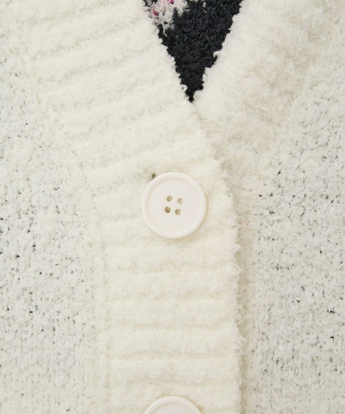 Candy Stripper(キャンディストリッパー)の「【HELLO KITTY】HIBISCUS KNIT カーディガン(カーディガン/ボレロ・レディース・アイボリー/ピンク/ブラック/レッド・FREE)」の10枚目の写真