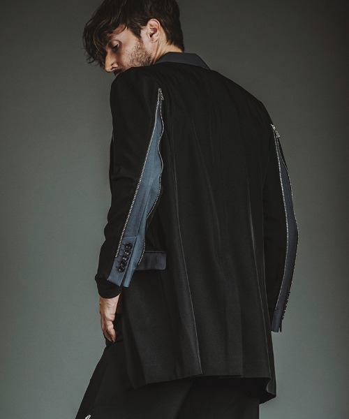 NO ID.（ノーアイディ）の「mj11241-ﾁｪﾝｼﾞﾝｸﾞZIP-2BﾁｪｽﾀｰJKT ジャケット(457006-353J)（その他アウター・メンズ・ブラックミックス/ブラック・1/2）」の22枚目の写真