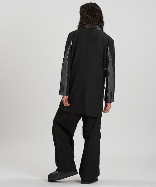 NO ID.（ノーアイディ）の「mj11241-ﾁｪﾝｼﾞﾝｸﾞZIP-2BﾁｪｽﾀｰJKT ジャケット(457006-353J)（その他アウター・メンズ・ブラックミックス/ブラック・1/2）」の3枚目の写真