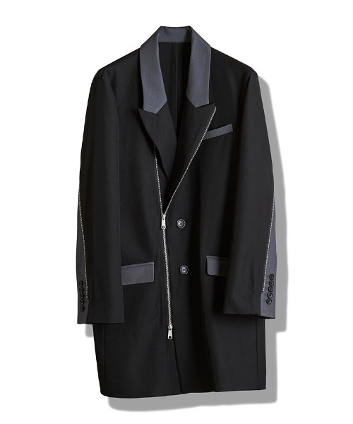 NO ID.（ノーアイディ）の「mj11241-ﾁｪﾝｼﾞﾝｸﾞZIP-2BﾁｪｽﾀｰJKT ジャケット(457006-353J)（その他アウター・メンズ・ブラックミックス/ブラック・1/2）」の6枚目の写真