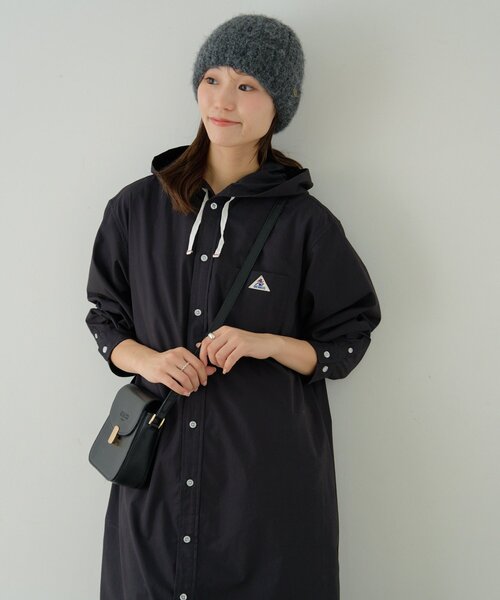 GEVACO（ゲバコ）の「【GEVACO】フーディーシャツワンピース（ワンピース・レディース・モカ/レッド/ブラック・ONE SIZE）」の10枚目の写真