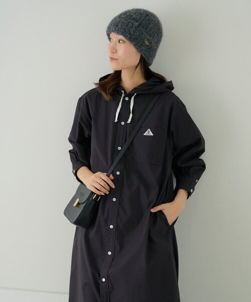 GEVACO（ゲバコ）の「【GEVACO】フーディーシャツワンピース（ワンピース・レディース・モカ/レッド/ブラック・ONE SIZE）」の11枚目の写真