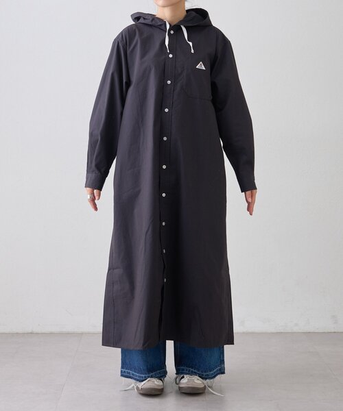 GEVACO（ゲバコ）の「【GEVACO】フーディーシャツワンピース（ワンピース・レディース・モカ/レッド/ブラック・ONE SIZE）」の14枚目の写真