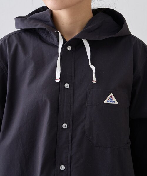 GEVACO（ゲバコ）の「【GEVACO】フーディーシャツワンピース（ワンピース・レディース・モカ/レッド/ブラック・ONE SIZE）」の17枚目の写真