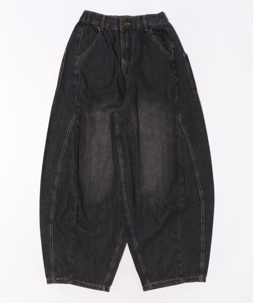 セール】ワイドバルーンデニムパンツ（デニムパンツ）｜aimoha