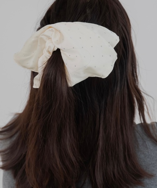 jumelle（ジュメロ）の「サテンシュシュ（シュシュ・レディース・ブラック/ホワイト/ピンク・FREE）」の21枚目の写真