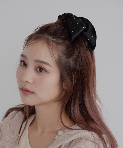 jumelle（ジュメロ）の「サテンシュシュ（シュシュ・レディース・ブラック/ホワイト/ピンク・FREE）」の18枚目の写真